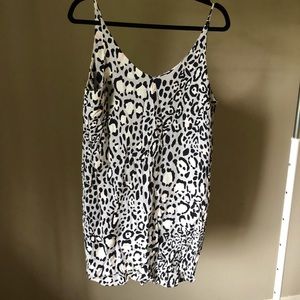 Topshop mini leopard dress